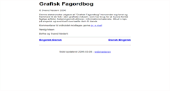 Desktop Screenshot of grafisk-ordbog.dk